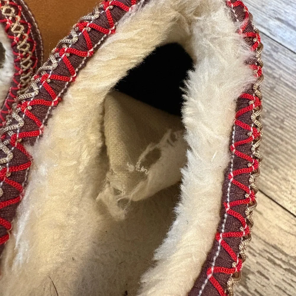 Women's Tan Platform Tasman Like Slippers Size 41/10